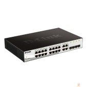 Сетевое оборудование D-Link DGS-1210-16/G2A Настраиваемый L2 коммутатор с 16 портами 10/100/1000Base-T и 4 комбо-портами 100/1000Base-T/SFP
