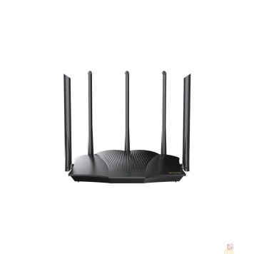 Сетевое оборудование TENDA TX12 Pro вухдиапазонный гигабитный Wi-Fi 6 роутер AX3000, до 574 Мбит/с на 2,4 ГГц + до 2402 Мбит/с на 5 ГГц, LAN 3 x 1Гбит/с, WAN 1 x 1Гбит/с, 5 антенн