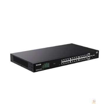 Сетевое оборудование IP-COM G2228P-24-410W Web smart коммутатор с 26 гигабитными портами и 2 SFP-портоми, PoE 24х30Вт (до 370Вт)-1