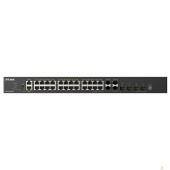 Сетевое оборудование D-Link DXS-3410-32SY/A1A Управляемый L3 стекируемый коммутатор с 28 портами 10GBase-X SFP+ и 4 портами 25GBase-X SFP28