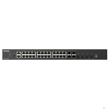 Сетевое оборудование D-Link DXS-3410-32SY/A1A Управляемый L3 стекируемый коммутатор с 28 портами 10GBase-X SFP+ и 4 портами 25GBase-X SFP28