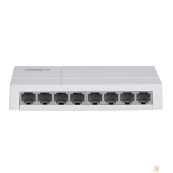 Коммутаторы DAHUA DH-SF1008L 8-портовый неуправляемый коммутатор, 8x10/100 Base-T, коммутация 1.6 Гбит/с, MAC-таблица 2K, пластик-1