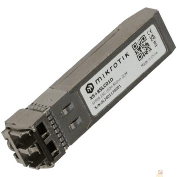Сетевое оборудование MikroTik XS+85LC01D Модуль SFP+ 1.25G SFP, 10G SFP+ и 25G SFP28, 100 метров, MultiMode 850nm