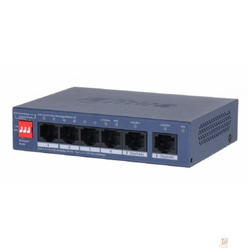 Коммутаторы DAHUA DH-CS4006-4GT-36 4-портовый гигабитный PoE коммутатор с функцией облачного управления, 4 RJ45 10/100/1000Мбит/с (PoE/PoE+), 2 RJ45 10/100/1000Мбит/с (uplink)-2