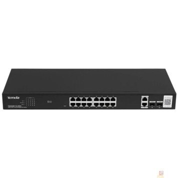 Сетевое оборудование Tenda TEG2220P-16-250W Коммутатор управляемый PoE, 18 портов, 18x 1 Гбит/с, SFP 2x1 Гбит/с, PoE 16x 30Вт (до 230Вт)-1