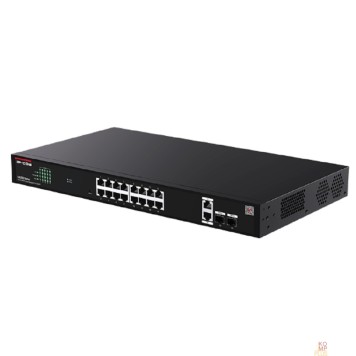 Сетевое оборудование IP-COM G2220P-16-250W Коммутатор управляемый PoE, 18 портов, 18x1 Гбит/с, SFP 2x1 Гбит/с, PoE 16x 30Вт (до 230Вт)-1