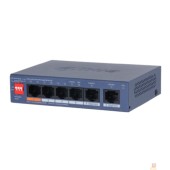 Коммутаторы DAHUA DH-CS4006-4ET2GT-60 4-портовый гигабитный PoE коммутатор с функцией облачного управления, 4xRJ45 100Mb, 2xRJ45 1Gb uplink, суммарно 60Вт