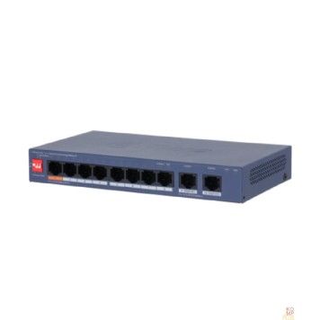 Коммутаторы DAHUA DH-CS4010-8ET2GT-60 8-портовый PoE коммутатор с функцией облачного управления, 8xRJ45 100Mb, 2xRJ45 1Gb uplink
