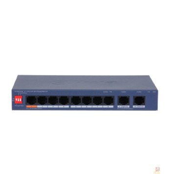 Коммутаторы DAHUA DH-CS4010-8ET2GT-60 8-портовый PoE коммутатор с функцией облачного управления, 8xRJ45 100Mb, 2xRJ45 1Gb uplink-1