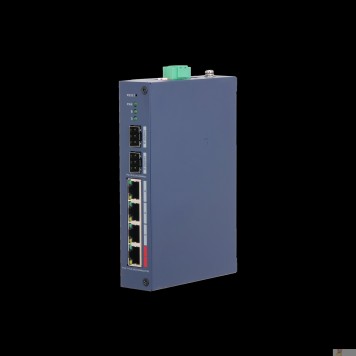 Коммутаторы DAHUA DH-CHS4206-4GT-90 4-портовый гигабитный PoE коммутатор с функцией облачного управления 4 RJ45 10/100/1000Мбит/с (PoE/PoE+/Hi-PoE/IEEE 802.3bt), 2 SFP 1000Мбит/с (uplink)-2