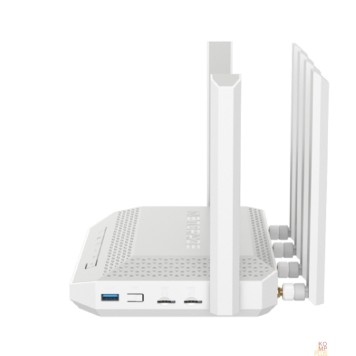 Сетевое оборудование Netcraze Hero 5G (NC-4110) Мультигигабитный интернет-центр с модемом 5G, двумя слотами для SIM-карт, Mesh Wi-Fi 6 AX3000, Smart-коммутатором 1x2.5G и 4xG, многофункциональными портами USB 3.0 и 2.0-2