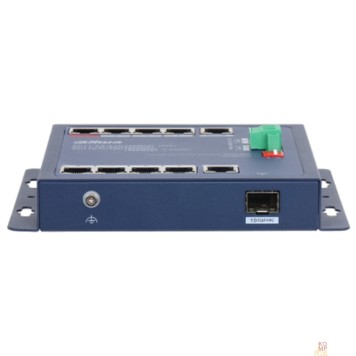 Коммутаторы DAHUA DH-CHS4110-8ET-90-F 8-портовый PoE коммутатор управляемый: 8 RJ45 10/100Мбит/с , 1 RJ45 10/100/1000Мбит/с, 1 комбинированный SFP/RJ45 10/100/1000Мбит/с  до 90Вт IP30, IK06; плоский -2