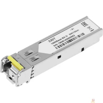Сетевое оборудование D-Link 330T/10KM/A1B WDM SFP-трансивер с 1 портом 1000Base-BX-D (Tx:1550 нм, Rx:1310 нм) для одномодового оптического кабеля (до 10 км, разъем Simplex LC)