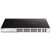 Сетевое оборудование D-Link DGS-1210-28P/FL2A Управляемый L2 коммутатор с 24 портами 10/100/1000Base-T и 4 комбо-портами 100/1000Base-T/SFP (24 порта PoE 802.3af/at, РоЕ-бюджет 193 Вт) 