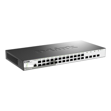 Сетевое оборудование D-Link DGS-1210-28XS/ME/B2A Управляемый L2 коммутатор с 24 портами 100/1000Base-X SFP и 4 портами 10GBase-X SFP+-1