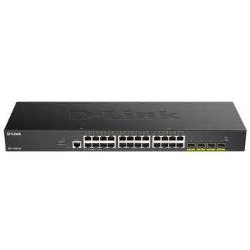 Сетевое оборудование D-Link DGS-1250-28X/A1A  Управляемый L2 коммутатор c 24 портами 10/100/1000Base-T и 4 портами 10GBase-X SFP+