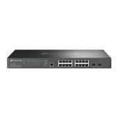 Сетевое оборудование TP-Link SG3218XP-M2 Управляемый коммутатор Omada уровня 2+ с 16 портами 2,5 Гбит/с (8 портов PoE+) и 2 портами SFP+