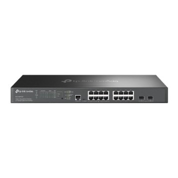 Сетевое оборудование TP-Link SG3218XP-M2 Управляемый коммутатор Omada уровня 2+ с 16 портами 2,5 Гбит/с (8 портов PoE+) и 2 портами SFP+