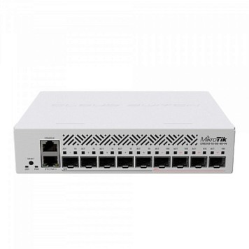 Сетевое оборудование MikroTik CRS310-1G-5S-4S+IN Коммутатор управляемый, 1RJ45 1Gbit, 5*SFP 1Gbit, 4*SFP 10Gbit, POE in, indoor case, RouterOS L5-2