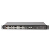 Коммутаторы DAHUA DH-PFS4226-24ET-240 24-портовый управляемый коммутатор с РоЕ; 24xRJ45 100M (PoE/PoE+/Hi-PoE), 2xCombo SFP/RJ45 1G (uplink); суммарно до 240Вт; PoE watchdog, до 250м; питание: 100–240VAC;