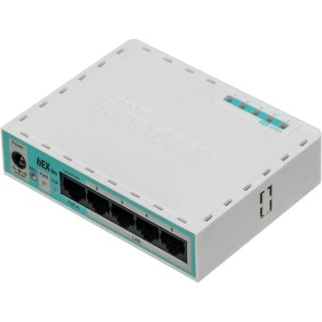 Сетевое оборудование MikroTik RB750r2 Маршрутизатор проводной, hEX lite  4 порта 100Мбит/сек. + 1 порт WAN 100Мбит/сек.-1