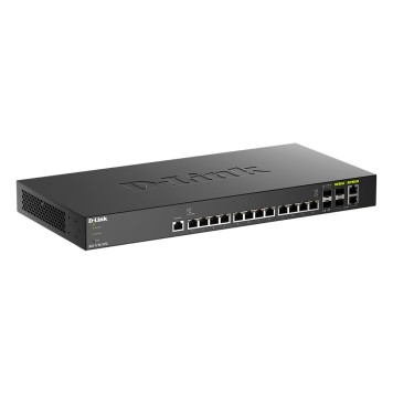Сетевое оборудование D-Link DXS-1210-16TC/B2A PROJ Управляемый L2+ коммутатор с 12 портами 10GBase-T, 2 портами 10GBase-X SFP+ и 2 комбо-портами 10GBase-T/SFP+-1