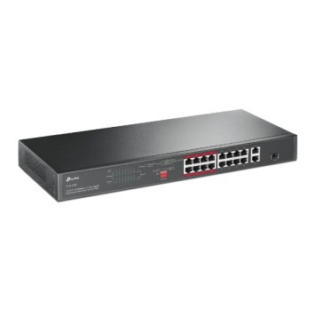 Сетевое оборудование TP-Link TL-SL1218P Коммутатор с 16 портами PoE+ 10/100 Мбит/с, гигабитным портом RJ45 и комбинированным портом RJ45/SFP-2