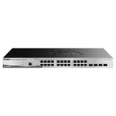 Сетевое оборудование D-Link DGS-1210-28/ME/B2A Управляемый L2 коммутатор, 24x1000Base-T, 4x1000Base-X SFP, AC 220В/DC 12В(с возможностью мониторинга статуса питания коммутатора)