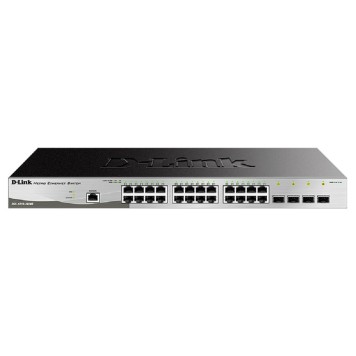Сетевое оборудование D-Link DGS-1210-28/ME/B2A Управляемый L2 коммутатор, 24x1000Base-T, 4x1000Base-X SFP, AC 220В/DC 12В(с возможностью мониторинга статуса питания коммутатора)