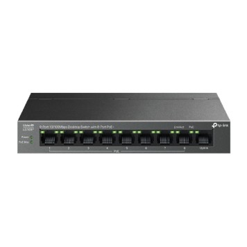 Сетевое оборудование TP-Link LS109P Настольный коммутатор с 9 портами 10/100 Мбит/с (8 портов PoE+)