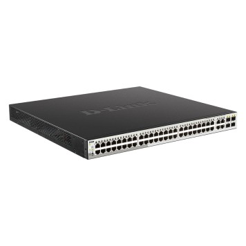 Сетевое оборудование D-Link DGS-1210-52MP/F4A PROJ Управляемый L2 коммутатор с 48 портами 10/100/1000Base-T и 4 комбо-портами 100/1000Base-T/SFP (48 портов PoE 802.3af/at, PoE-бюджет 370 Вт)-1