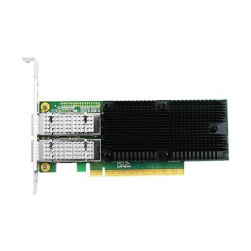 Сетевое оборудование Lr-Link LRES1014PF-2QSFP28 Сетевая карта/ PCIe x16 100G Dual Port QSFP28 Server Network Card-1