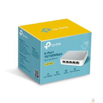 Сетевое оборудование TP-Link TL-SF1005D Настольный коммутатор с 5 портами 100 Мбит/с-2