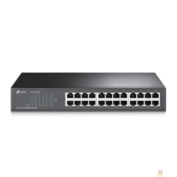 Сетевое оборудование TP-Link TL-SF1024D Коммутатор с 24 портами 10/100 Мбит/с для размещения на столе или в стойке