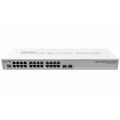 Сетевое оборудование MikroTik CRS326-24G-2S+RM Коммутатор управляемый, Cloud Router Switch 326-24G-2S+RM with RouterOS L5, 1U rackmount enclosure