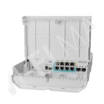 Сетевое оборудование MikroTik CSS610-1Gi-7R-2S+OUT Коммутатор управляемый, netPower Lite 7R, 8Gbit ethernet, 2 SFP+
