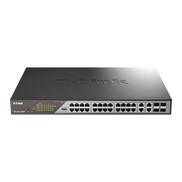Сетевое оборудование D-Link DSS-200G-28MPP/A1A Настраиваемый L2 коммутатор с 24 портами 10/100/1000Base-T и 4 комбо-портами 100/1000Base-T/SFP (порты 1-24 PoE 802.3af/at, порты 1-8 PoE 802.3bt, PoE-бюджет 518 Вт)