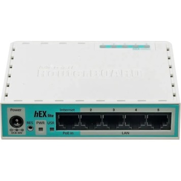 Сетевое оборудование MikroTik RB750r2 Маршрутизатор проводной, hEX lite  4 порта 100Мбит/сек. + 1 порт WAN 100Мбит/сек.-2