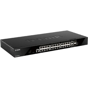 Сетевое оборудование D-Link DGS-1520-28/A1A Управляемый L3 стекируемый коммутатор с 24 портами 10/100/1000Base-T, 2 портами 10GBase-T и 2 портами 10GBase-X SFP+