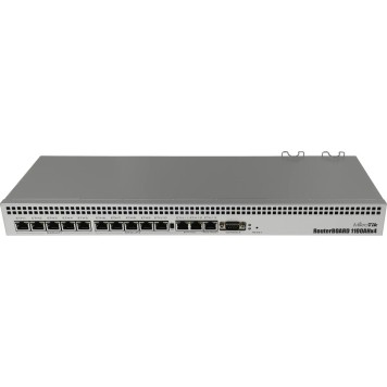 Сетевое оборудование MikroTik RB1100x4/RB1100AHx4 Маршрутизатор проводной,  13x 1G Ethernet, 1х microSD, 802.3at-1