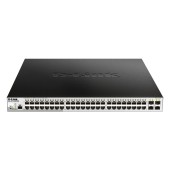Сетевое оборудование D-Link DGS-1210-52MP/ME/B2A PROJ Управляемый L2 коммутатор с 48 портами 10/100/1000Base-T и 4 портами 1000Base-X SFP (порты 1-8 PoE 802.3af/at, порты 9-48 PoE 802.3af, PoE-бюджет 370 Вт)
