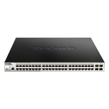 Сетевое оборудование D-Link DGS-1210-52MP/ME/B2A PROJ Управляемый L2 коммутатор с 48 портами 10/100/1000Base-T и 4 портами 1000Base-X SFP (порты 1-8 PoE 802.3af/at, порты 9-48 PoE 802.3af, PoE-бюджет 370 Вт)