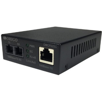 Сетевое оборудование ORIGO OMCF02SC/A1A Медиаконвертер 100Base-TX / 100Base-FX (SC), 1310 нм, многомод, до 2 км