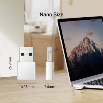 Mercusys MA30N Сверхкомпактный двухдиапазонный USB-адаптер Wi-Fi AC1300-1