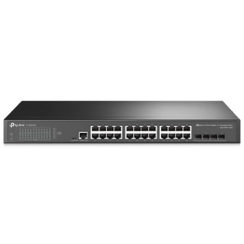 Сетевое оборудование TP-Link SG3428 Управляемый коммутатор Omada уровня 2+ с 24 гигабитными портами RJ45 и 4 портами SFP