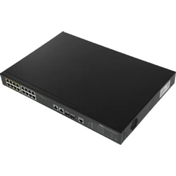 Коммутаторы DAHUA DH-LR2218-16ET-240-V2 18-портовый управляемый коммутатор с ePoE, уровень L2, 16xRJ45 100Mb PoE; 2хКомбо SFP/RJ45 1Gb uplink, суммарно 240Вт, коммутация 8.8 Гбит/с, MAC-таблица 4К