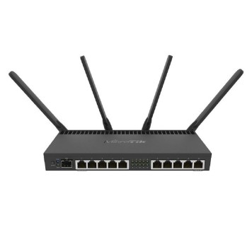 Сетевое оборудование MikroTik RB4011iGS+5HacQ2HnD-IN Маршрутизатор беспроводной,  1.4ГГц, 4 ядра, 1GB RAM, 512MB NAND, 10x 10/100/1000 LAN, 1 SFP+, 2,4Ghz/5Ghz, 802.11a/b/g/n/ac