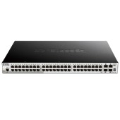 Сетевое оборудование D-Link DGS-1510-52XMP/A2A PROJ Управляемый L2+ стекируемый коммутатор с 48 портами 10/100/1000Base-T и 4 портами 10GBase-X SFP+ (48 портов PoE 802.3af/at, PoE-бюджет 370 Вт; 740 Вт с DPS-700)