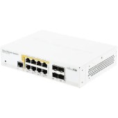 Сетевое оборудование MikroTik CRS112-8P-4S-IN Коммутатор управляемый, 8х10/100/1000 Ethernet, 4 x SFP ports