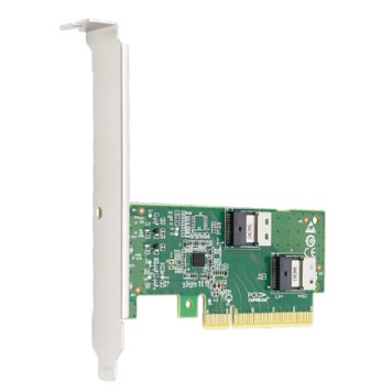 Сетевое оборудование Lr-Link LRNV9F12 PCIe x8 to Two SlimSAS SFF-8654 4i Adapter, Up to 2* PCIe 4.0 U.2 NVMe SSD, PCIe 4.0 x 8-2